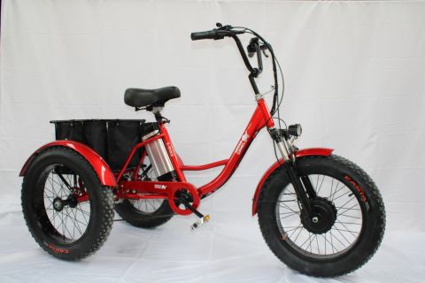 Электровелосипед GreenCamel Трайк-F20 (R20FAT 500W 48V15Ah) 7скор. есть царапины ЛКП