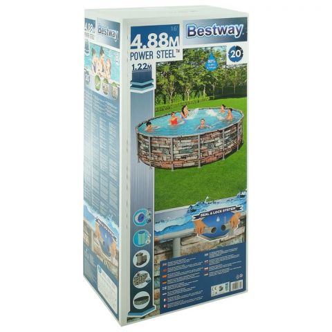 Бассейн каркасный Bestway Power Steel 488 x 122 см (56966)