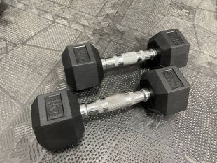 Набор гексагональных гантелей 10 пар от 1 до 10 кг DHZ