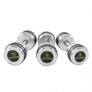 Гантельный ряд хромированный от 1 до 10 кг OKPRO OK1025A